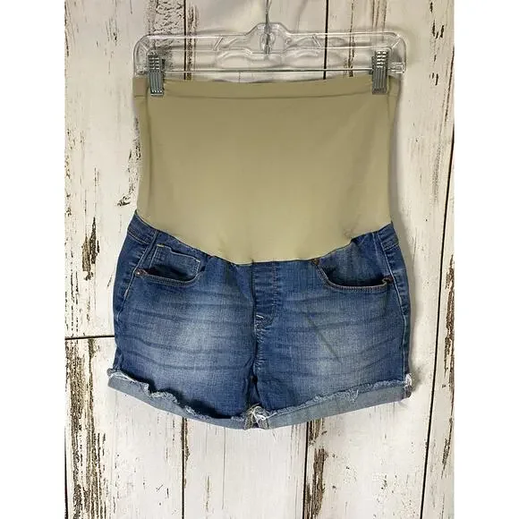 Bella Vida Maternity Jean Shorts - Picture 1 of 3